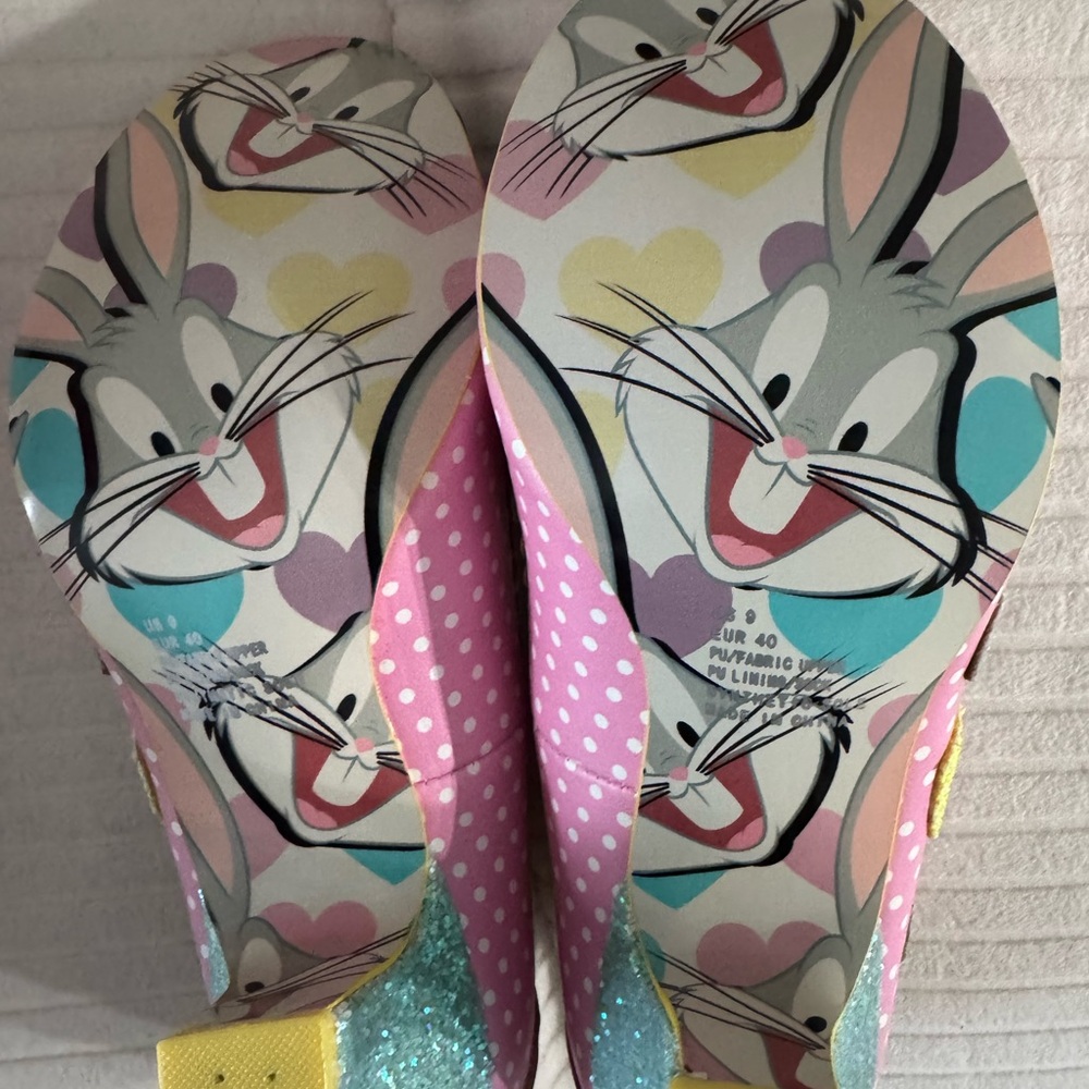 BNWT Irregular Choice x Looney Tunes Bunny Love Heels EU40 US9 - Picture 15 of 17